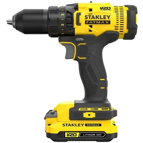 Stanley FATMAX 20V Brushless Cordless Drill & Hammer Drill Driver 60Nm 13mm with Dual 2.0Ah Batteries