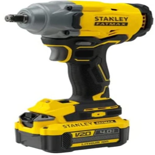 FATMAX 20V Brushless Cordless Impact Wrench 1/2 Inch Drive 370Nm with Dual 4.0Ah Batteries